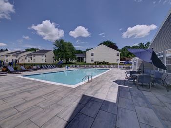 New outdoor heated swimming pool & sundeck